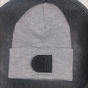 BRAND NEW WITHOUT TAGS RARE Carhartt Heather Gray Knit Hat with Big C Black Logo